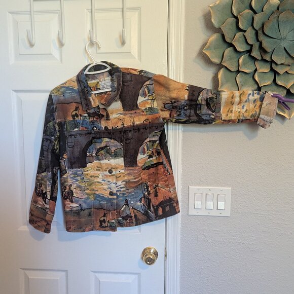 Michael Leu Jackets & Blazers - Micheal Leu | Scenery Textile Jacket | M | EUC | MUSEUM WORTHY! | 100% Cotton
